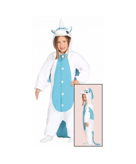 Disfraz Pijama Unicornio azul  infantil