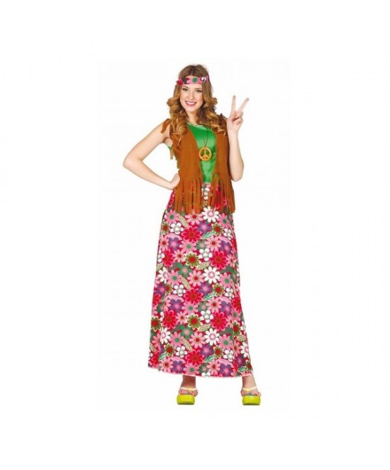Disfraz Happy Hippie para mujer