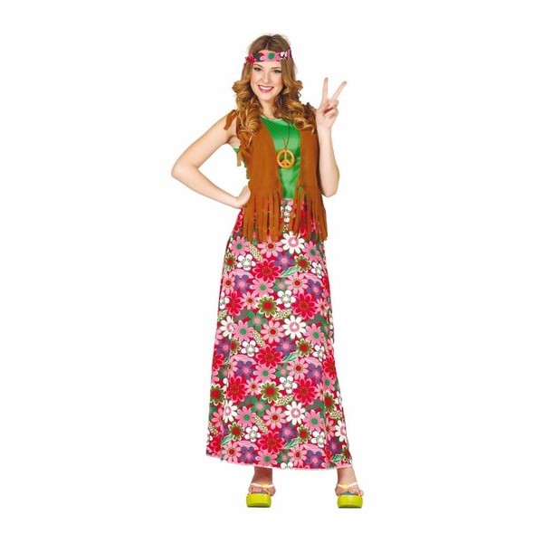 Disfraz Happy Hippie para mujer