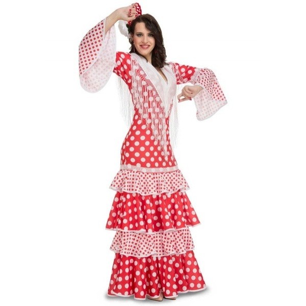Disfraz Flamenca rojo mod.rocio mujer