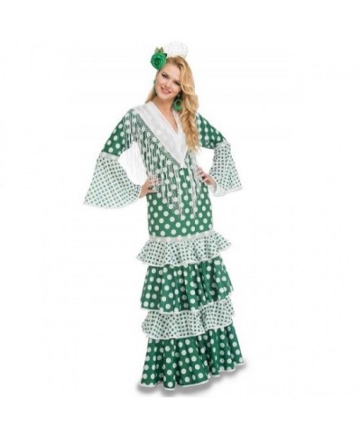 Disfraz Flamenca verde Mod.Feria mujer