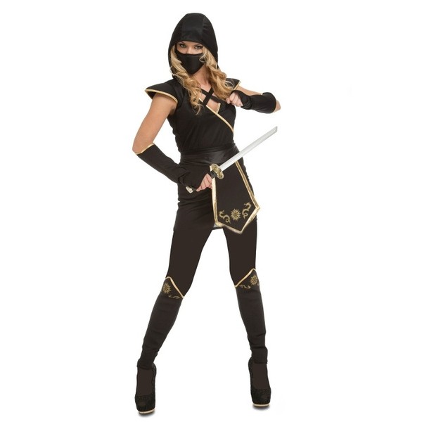 Disfraz Ninja negro mujer