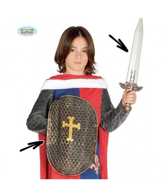 Escudo con espada infantil 48 cms.