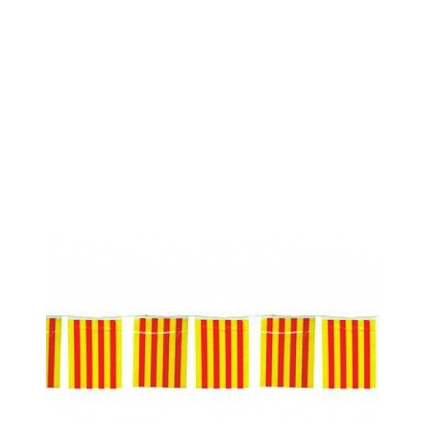 Bandera Catalana 50 M. 20x30cm plastico